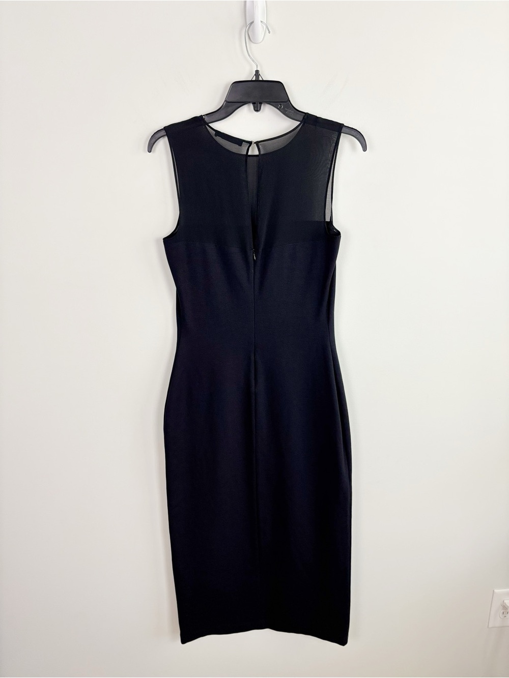 The Row Sheer Top Classic Midi Dress in Black Size M - Picture 5 of 15